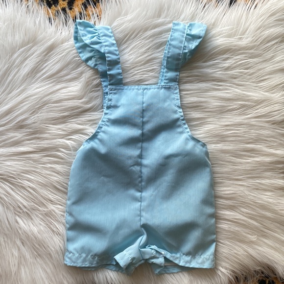 Vintage 70/80s overall/jumper ruffle detail short. NWOT - Picture 3 of 9
